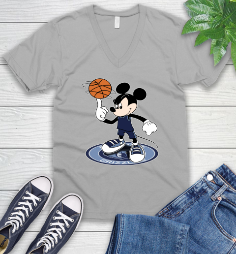 NBA Basketball Memphis Grizzlies Cheerful Mickey Disney Shirt V-Neck T-Shirt 4
