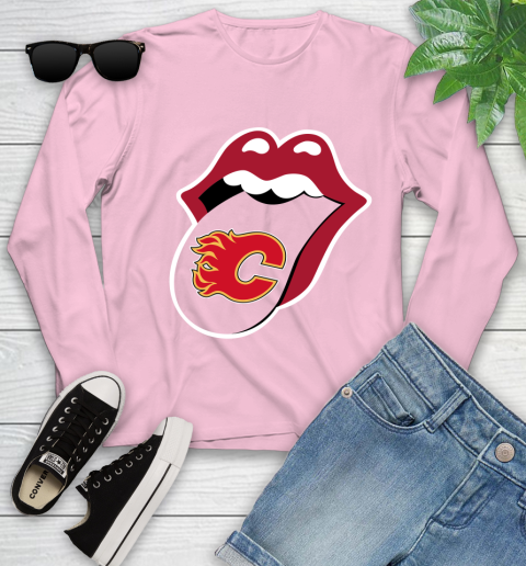 Calgary Flames NHL Hockey Lips I Root For My Team Adoring Fan 134