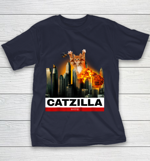 CATZILLA  Funny Kitty Tshirt for Cat lovers to Halloween Youth T-Shirt 2