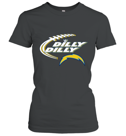 NFL Los Angeles Chargers Dilly Dilly Football Sports PptswQBNO4W ladies t shirt 20 95 151514 front black