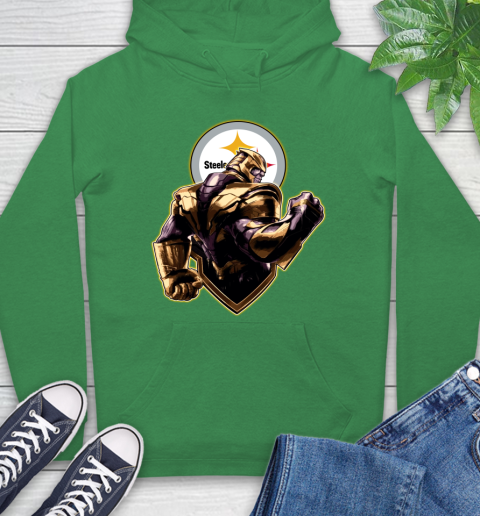 NFL Thanos Avengers Endgame Football Sports Pittsburgh Steelers Hoodie 8
