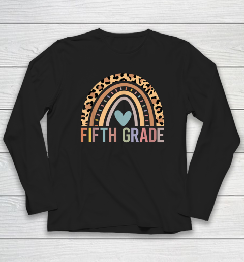 Fifth Grade Rainbow Girls Boys Teacher Team 5th Grade Squad Long Sleeve T-Shirt