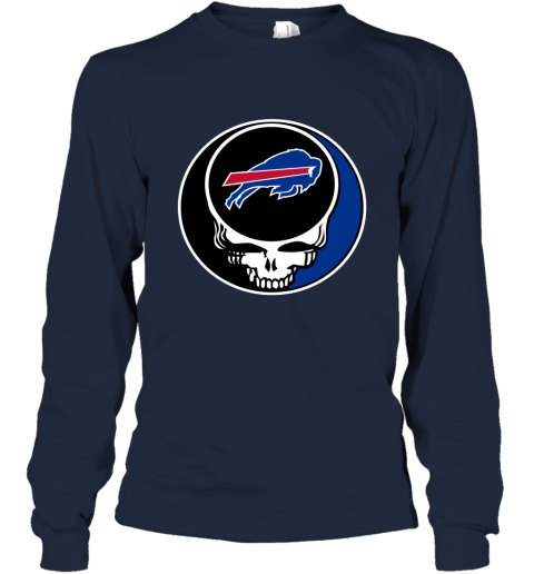 NFL Buffalo Bills Grateful Dead Rock Band Football Sports z5T7YVnXOvY long sleeve tee 14 95 151514 front navy