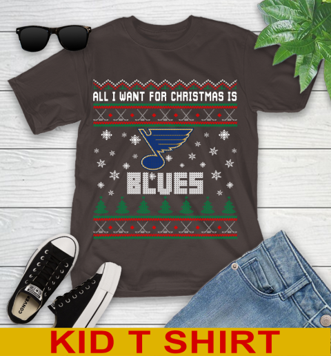 St.Louis Blues NHL Hockey All I Want For Christmas Is My Team Sports 102