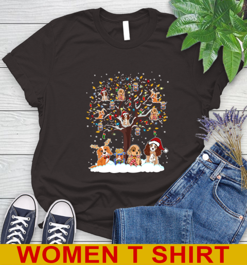 Coker spaniel dog pet lover christmas tree shirt 93