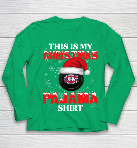 Montreal Canadiens This Is My Christmas Pajama Shirt NHL Youth Long Sleeve 4