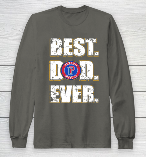 NBA Detroit Pistons Basketball Best Dad Ever Family Shirt Long Sleeve T-Shirt 5