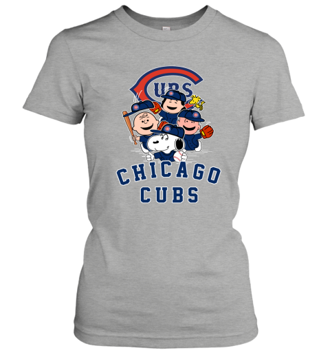 MLB Chicago Cubs Snoopy Charlie Brown Christmas Baseball Commissioner’s  Trophy T Shirt Christmas Gift