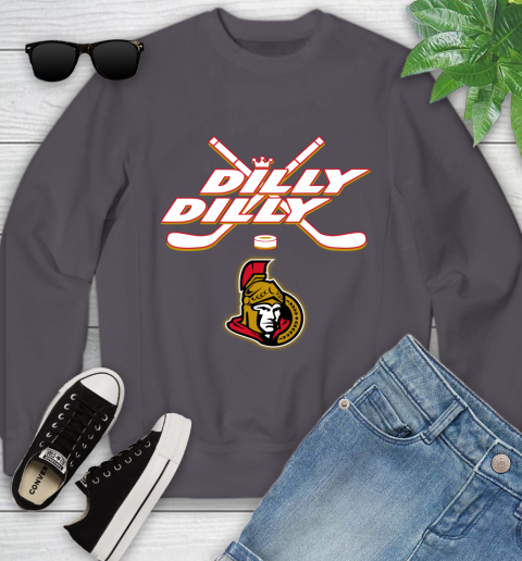 NHL Ottawa Senators Dilly Dilly Hockey Sports Youth Sweatshirt 6