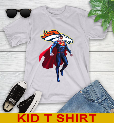NFL Superman DC Sports Football Denver Broncos Youth T-Shirt 5