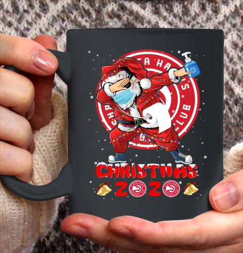 Atlanta Hawks Funny Santa Claus Dabbing Christmas 2020 NBA Ceramic Mug 11oz 2