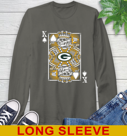 Green Bay Packers NFL Football The King Of Spades Death Cards Shirt Long Sleeve T-Shirt 10