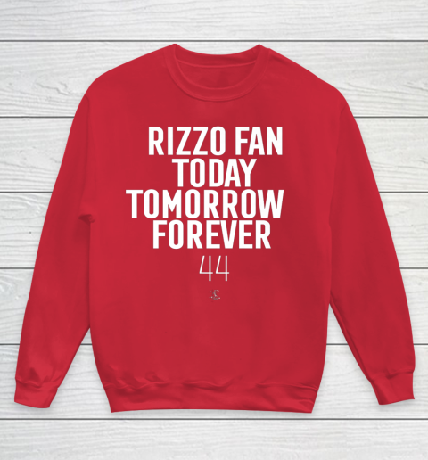 Anthony Rizzo Tshirt Fan Today Tomorrow Forever Gameday Youth Sweatshirt 7