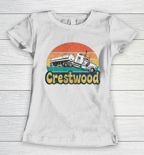 Crestwood Kentucky KY Tourism Semi Stuck on Railroad Tracks Women's T-Shirt