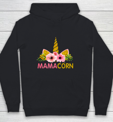 Unicorn Mom Funny Shirt Mamacorn for Mothers day Youth Hoodie
