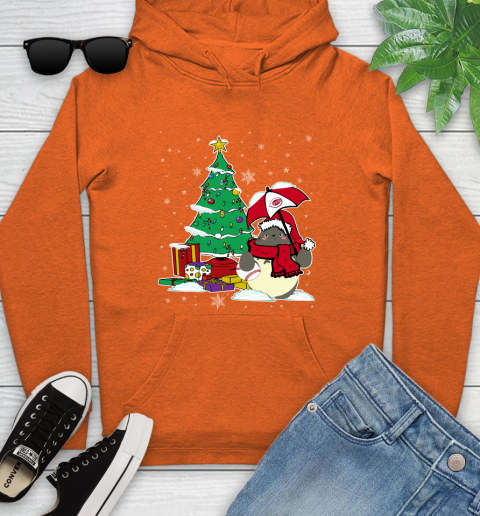 Cincinnati Reds MLB Baseball Cute Tonari No Totoro Christmas Sports (1) Youth Hoodie 4