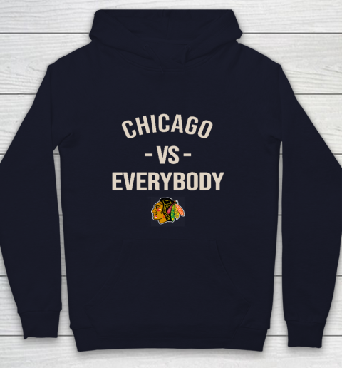 Chicago Blackhawks Vs Everybody Youth Hoodie 2