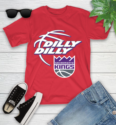 NBA Sacramento Kings Dilly Dilly Basketball Sports Youth T-Shirt 10