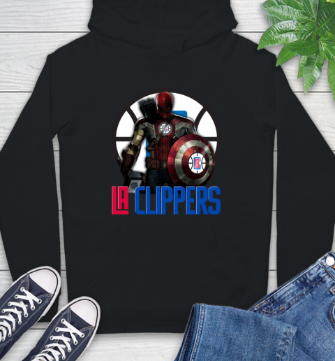 LA Clippers NBA Basketball Captain America Thor Spider Man Hawkeye Avengers Hoodie 2
