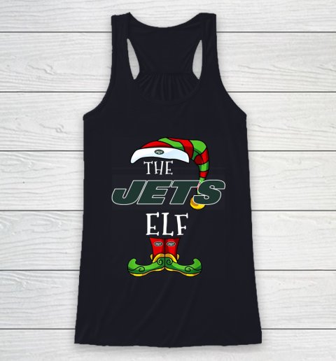New York Jets Christmas ELF Funny NFL Racerback Tank 7