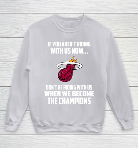 NBA Miami Heat Basketball We Become The Champions Youth Sweatshirt 3