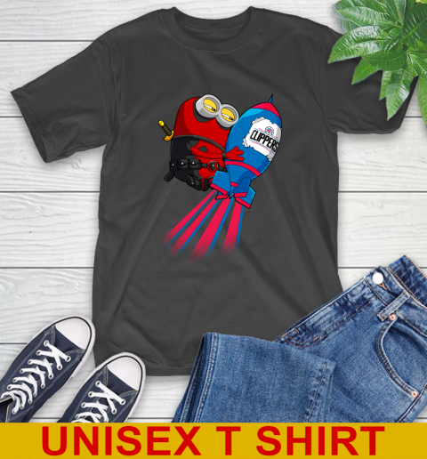 NBA Basketball LA Clippers Deadpool Minion Marvel Shirt T-Shirt