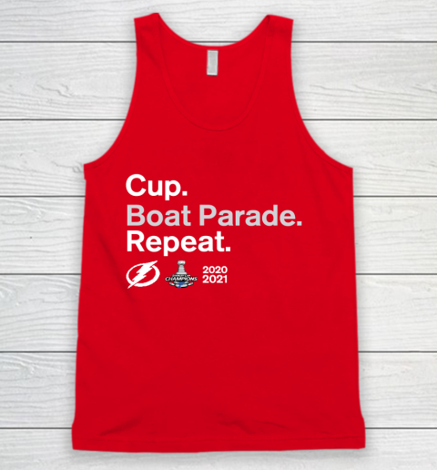 Cup Boat Parade Repeat Tampa bay Lightnings Stanley Hockey 2021 Tank Top 5