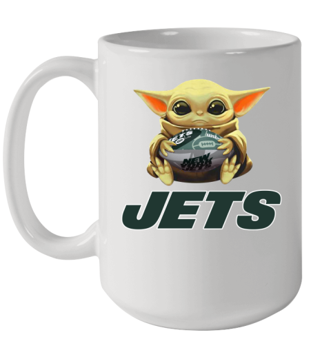 NFL Football New York Jets Baby Yoda Star Wars Shirt Ceramic Mug 15oz