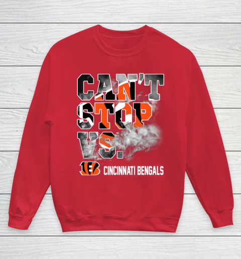 NFL Cincinnati Bengals Can't Stop Vs Youth Sweatshirt 7