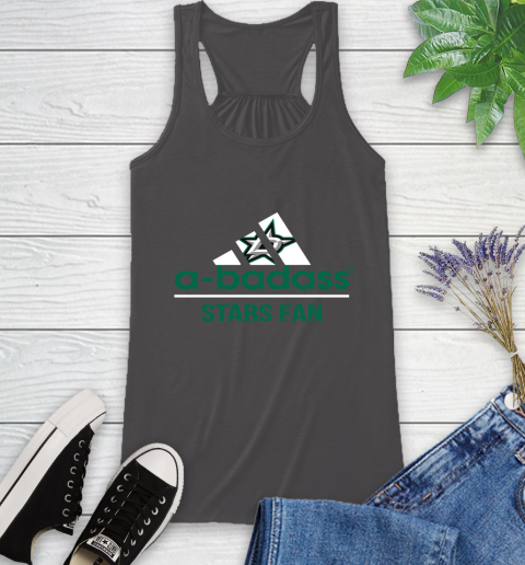 NHL A Badass Dallas Stars Jackets Fan Adidas Hockey Sports Racerback Tank 11