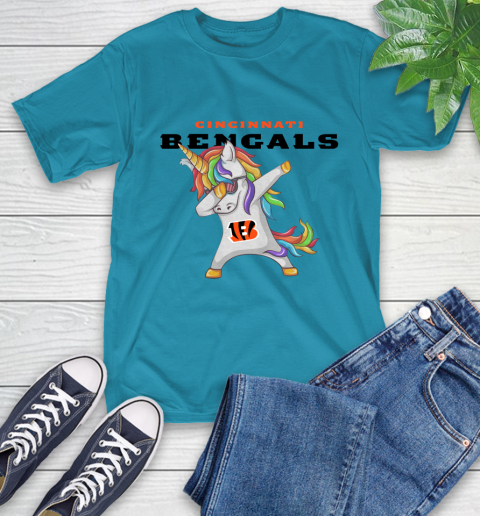 Cincinnati Bengals NFL Football Funny Unicorn Dabbing Sports T-Shirt 8