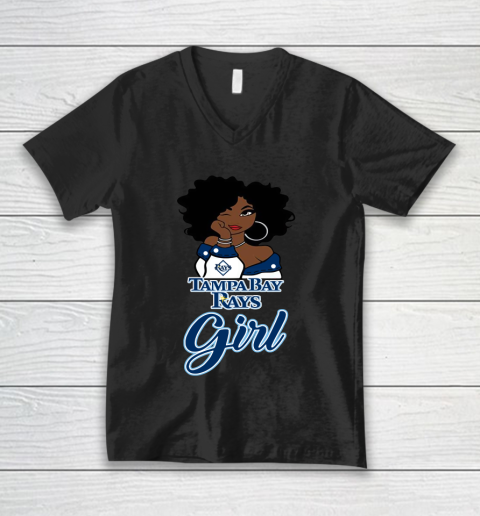 Tampa Bay Rayss Girl MLB V-Neck T-Shirt