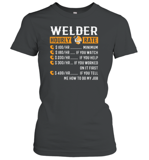 Welder Hourly Rate Women's T-Shirt