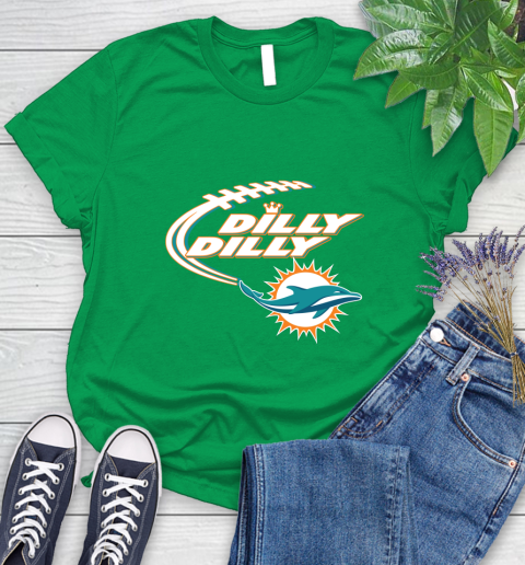 NFL Miami Dolphins Dilly Dilly Football Sports Women's T-Shirt 6