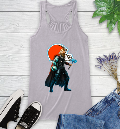 NFL Thor Avengers Endgame Football Cleveland Browns Racerback Tank 5