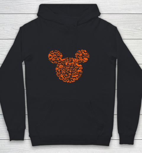 Disney Mickey Friends Halloween Mickey Mouse Icon Fill Youth Hoodie