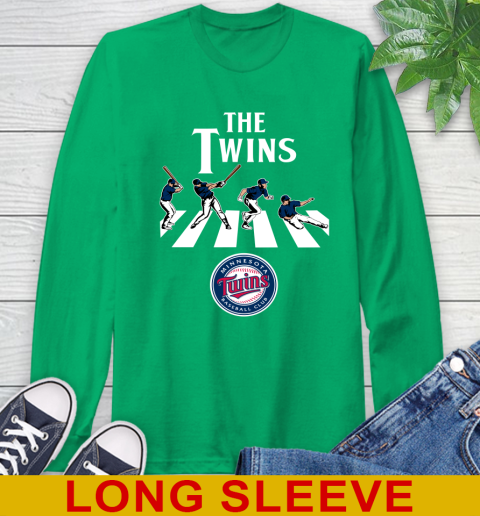 MLB Baseball Minnesota Twins The Beatles Rock Band Shirt Long Sleeve T-Shirt 8