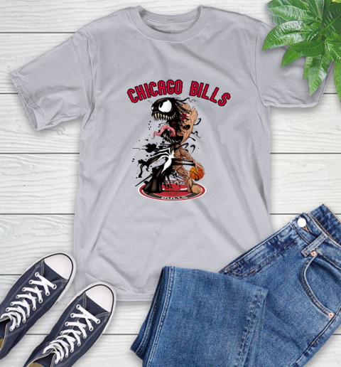 NBA Chicago Bulls Basketball Venom Groot Guardians Of The Galaxy T-Shirt 6