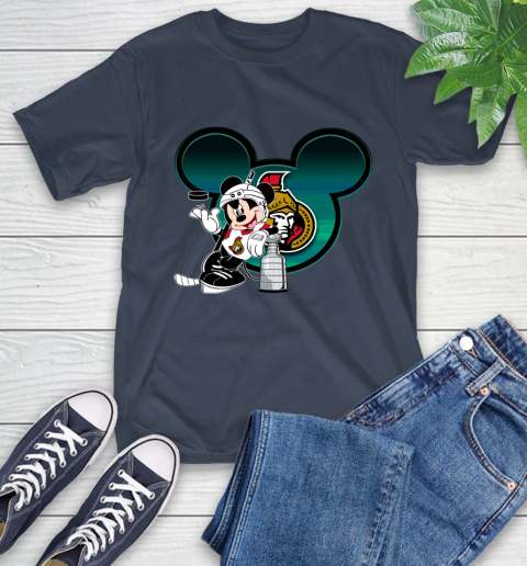 NHL Ottawa Senators Stanley Cup Mickey Mouse Disney Hockey T Shirt T-Shirt 4