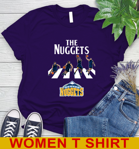 NBA Basketball Denver Nuggets The Beatles Rock Band Shirt Women's T-Shirt 4