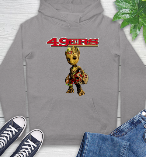 San Francisco 49ers NFL Football Groot Marvel Guardians Of The Galaxy Hoodie 6