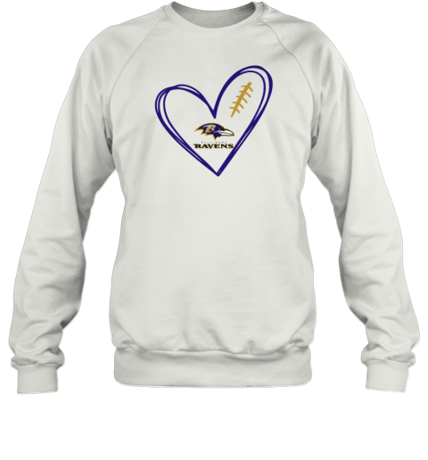 Baltimore Ravens Heart Sweatshirt