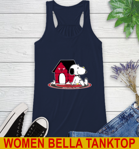NBA Basketball Chicago Bulls Snoopy The Peanuts Movie Shirt Racerback Tank 11