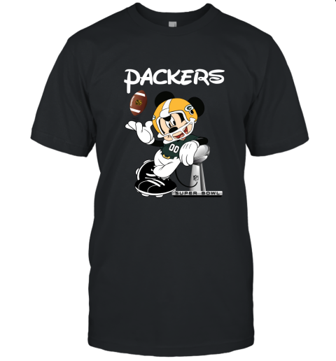 Mickey Packers Taking The Super Bowl Trophy Football Unisex Jersey Tee