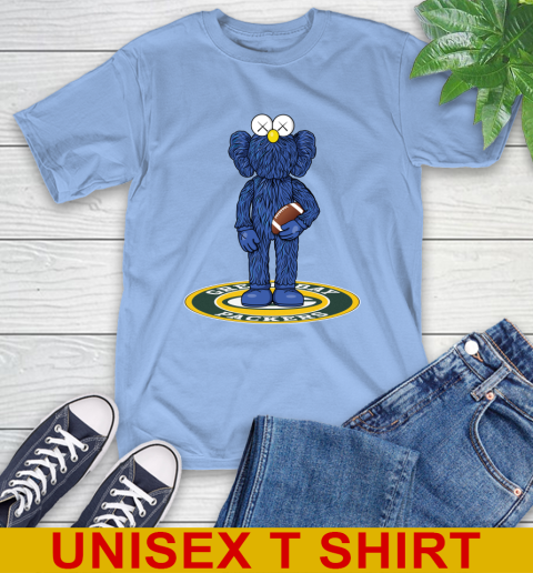 NFL Football Green Bay Packers Kaws Bff Blue Figure Shirt T-Shirt 11