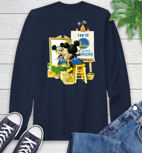 NBA Basketball Golden State Warriors Mickey Drawing Shirt 56