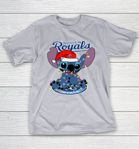 Kansas City Royals MLB noel stitch Baseball Christmas T-Shirt 4