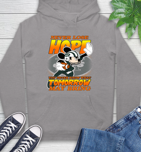 New York Jets NFL Football Mickey Disney Never Lose Hope Hoodie 6