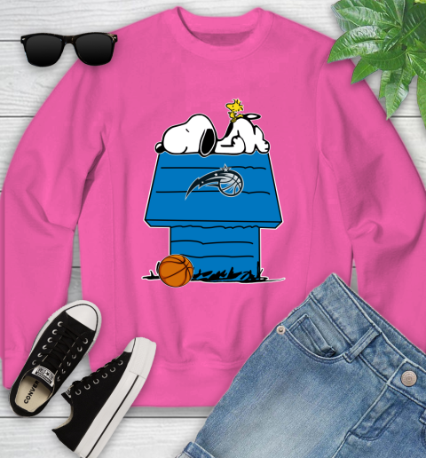 Orlando Magic NBA Basketball Snoopy Woodstock The Peanuts Movie Youth Sweatshirt 7