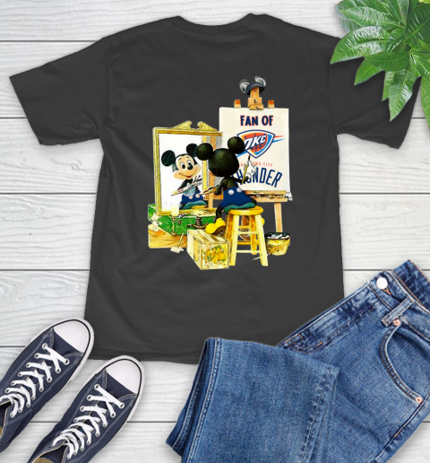 NBA Basketball Oklahoma City Thunder Mickey Drawing Shirt